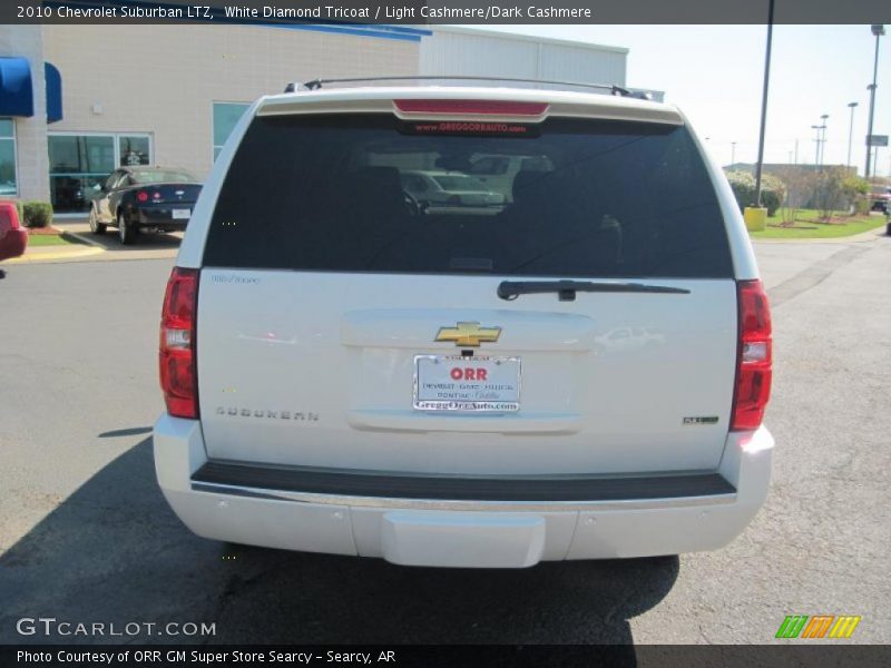 White Diamond Tricoat / Light Cashmere/Dark Cashmere 2010 Chevrolet Suburban LTZ