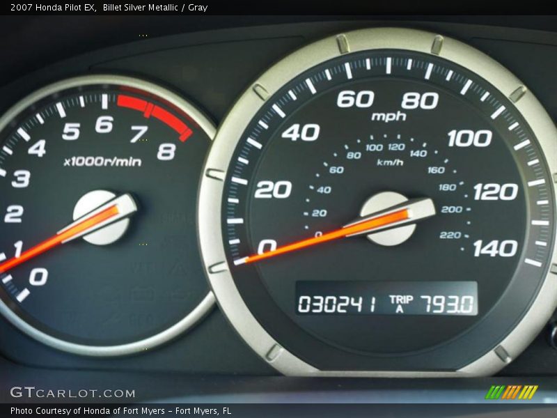 Billet Silver Metallic / Gray 2007 Honda Pilot EX