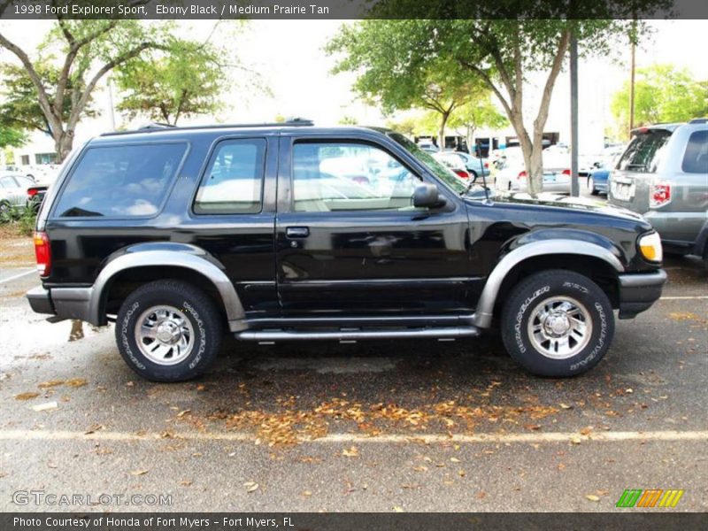 Ebony Black / Medium Prairie Tan 1998 Ford Explorer Sport