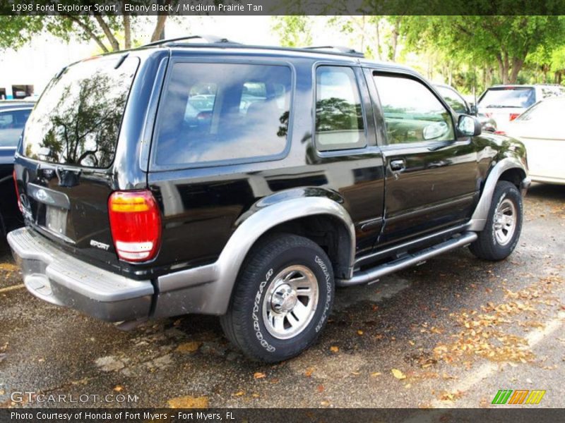 Ebony Black / Medium Prairie Tan 1998 Ford Explorer Sport
