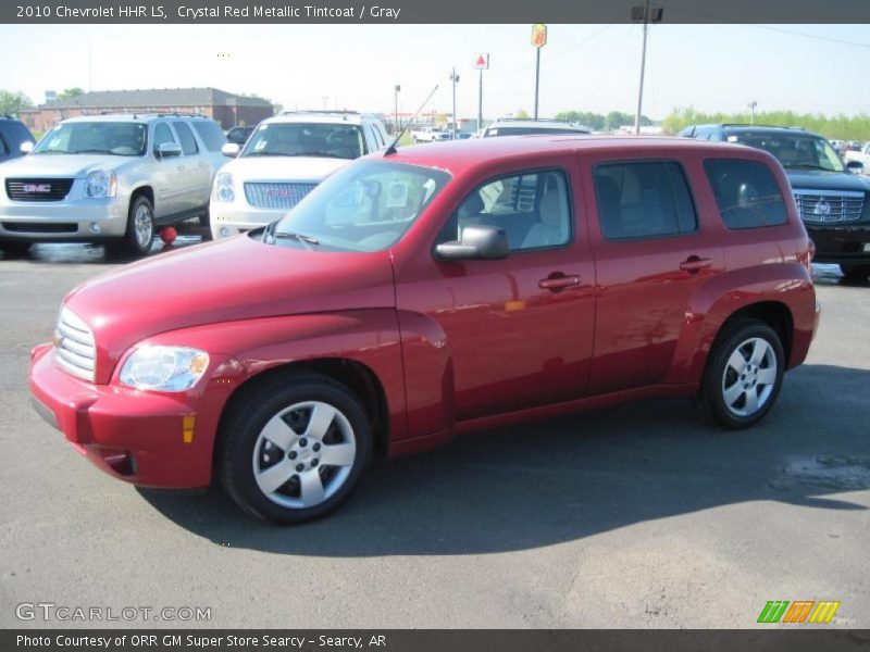Crystal Red Metallic Tintcoat / Gray 2010 Chevrolet HHR LS