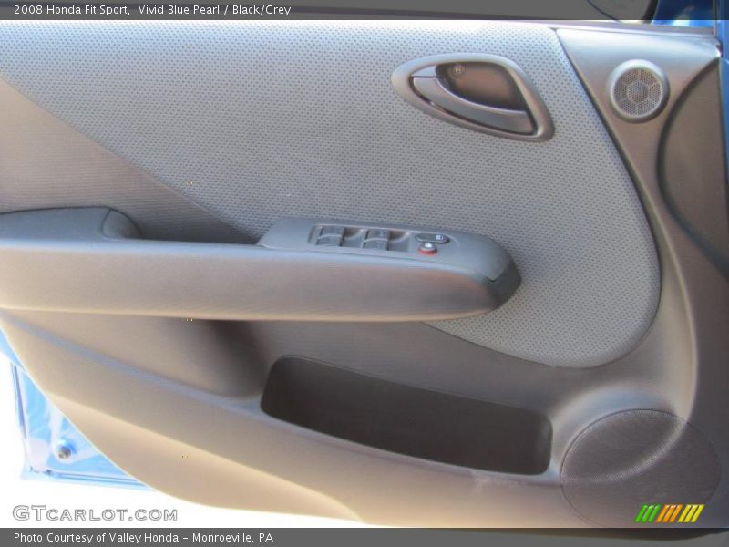 Vivid Blue Pearl / Black/Grey 2008 Honda Fit Sport