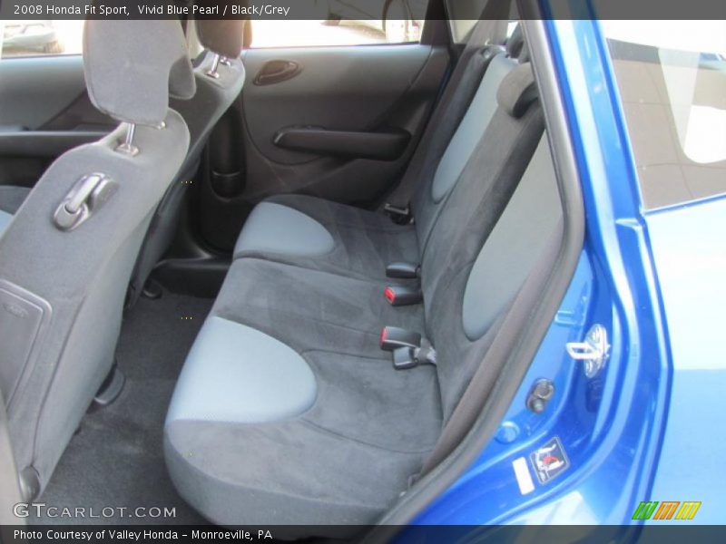 Vivid Blue Pearl / Black/Grey 2008 Honda Fit Sport