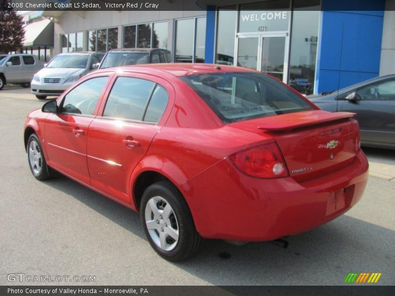 Victory Red / Gray 2008 Chevrolet Cobalt LS Sedan