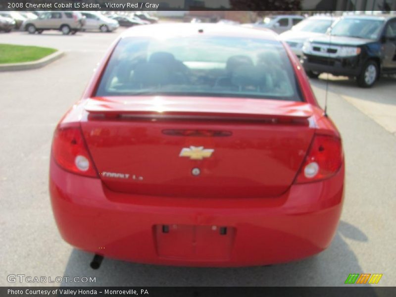 Victory Red / Gray 2008 Chevrolet Cobalt LS Sedan