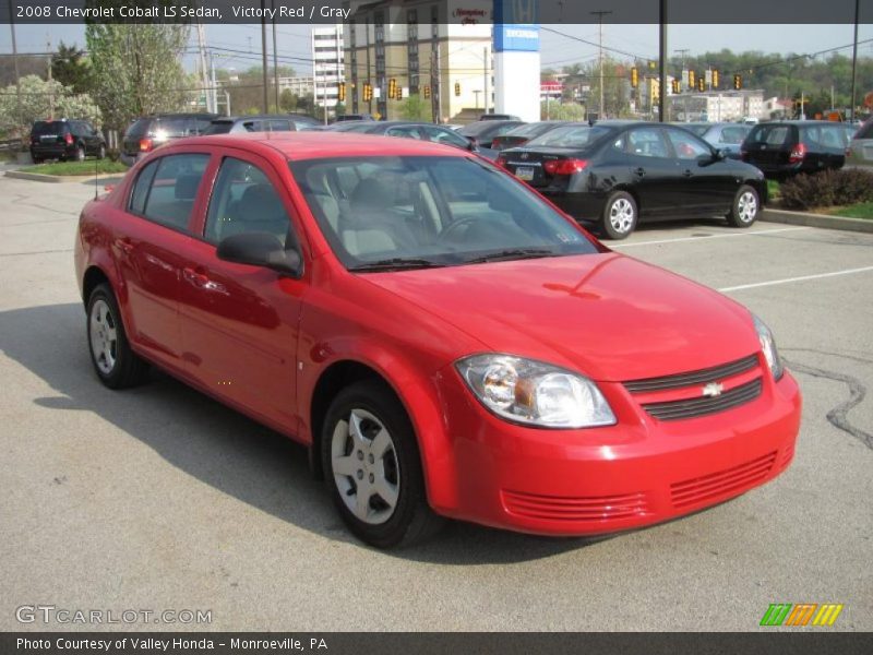 Victory Red / Gray 2008 Chevrolet Cobalt LS Sedan