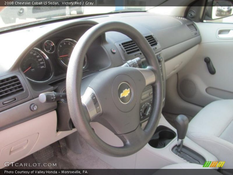 Victory Red / Gray 2008 Chevrolet Cobalt LS Sedan