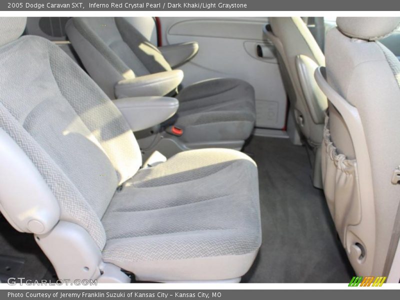 Inferno Red Crystal Pearl / Dark Khaki/Light Graystone 2005 Dodge Caravan SXT