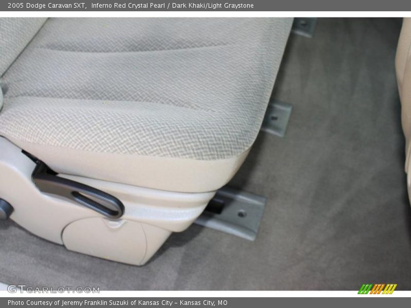 Inferno Red Crystal Pearl / Dark Khaki/Light Graystone 2005 Dodge Caravan SXT