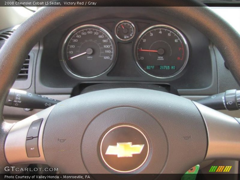Victory Red / Gray 2008 Chevrolet Cobalt LS Sedan