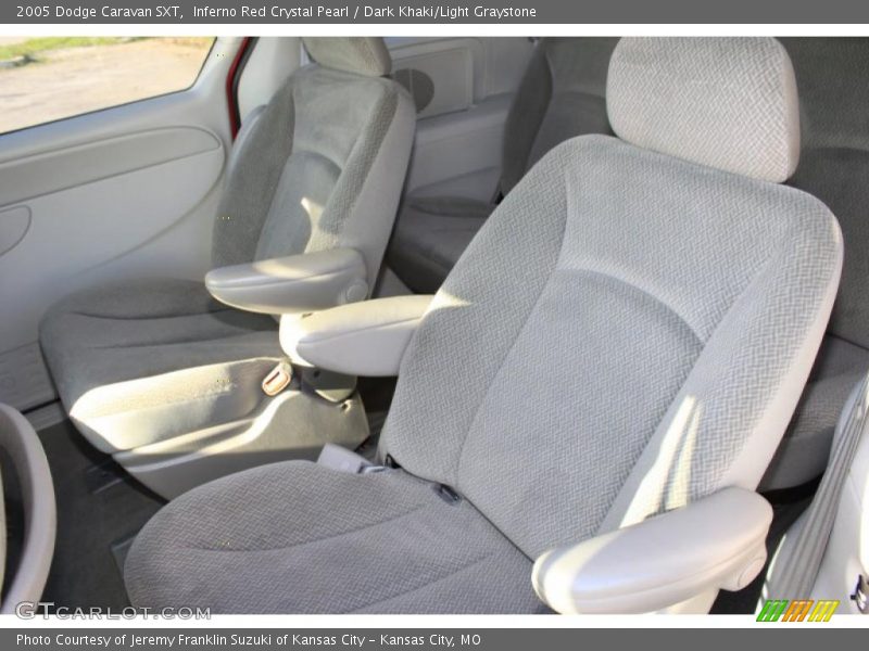 Inferno Red Crystal Pearl / Dark Khaki/Light Graystone 2005 Dodge Caravan SXT