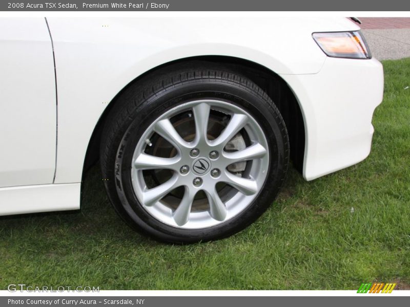 Premium White Pearl / Ebony 2008 Acura TSX Sedan