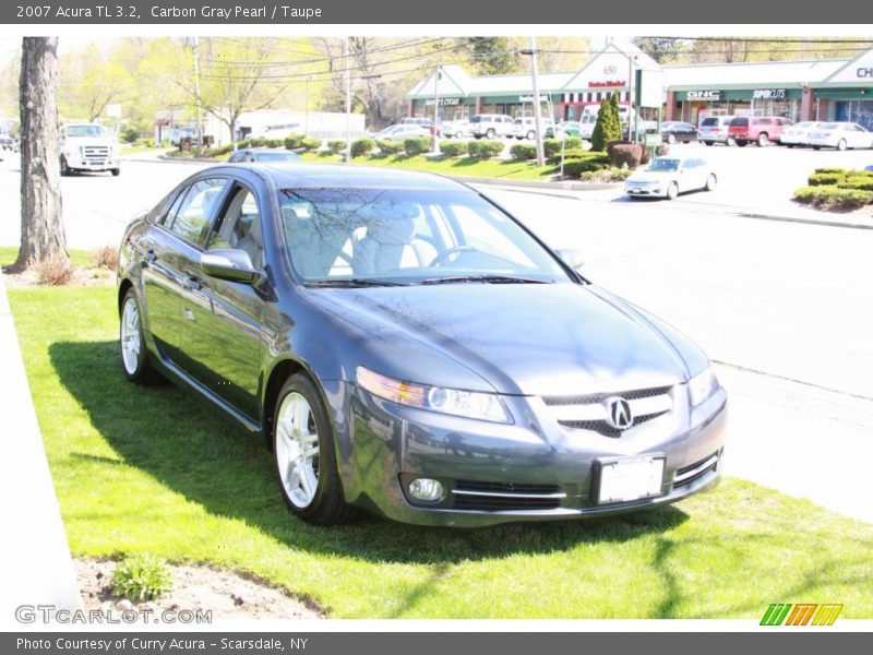 Carbon Gray Pearl / Taupe 2007 Acura TL 3.2