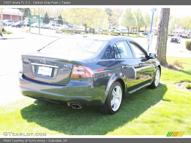 Carbon Gray Pearl / Taupe 2007 Acura TL 3.2