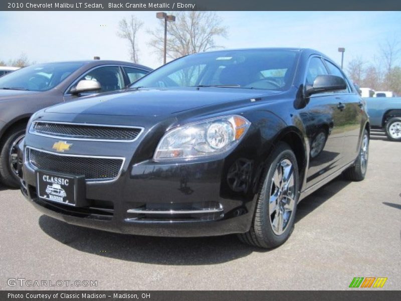 Black Granite Metallic / Ebony 2010 Chevrolet Malibu LT Sedan