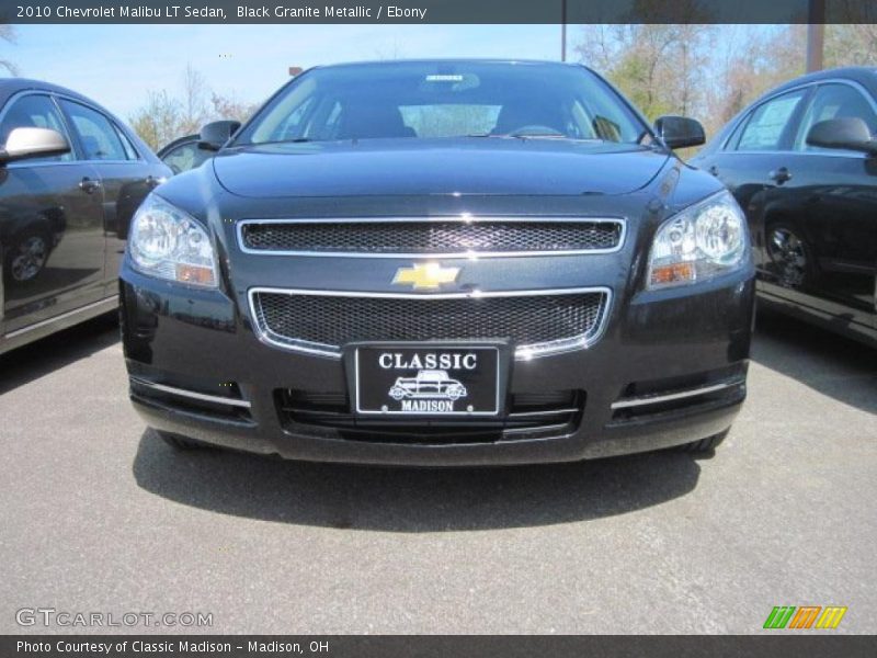 Black Granite Metallic / Ebony 2010 Chevrolet Malibu LT Sedan