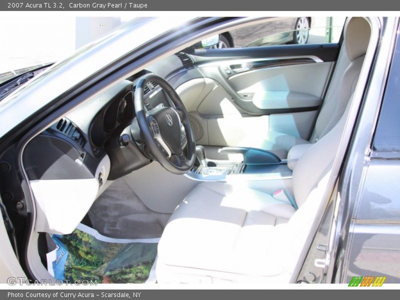 Carbon Gray Pearl / Taupe 2007 Acura TL 3.2