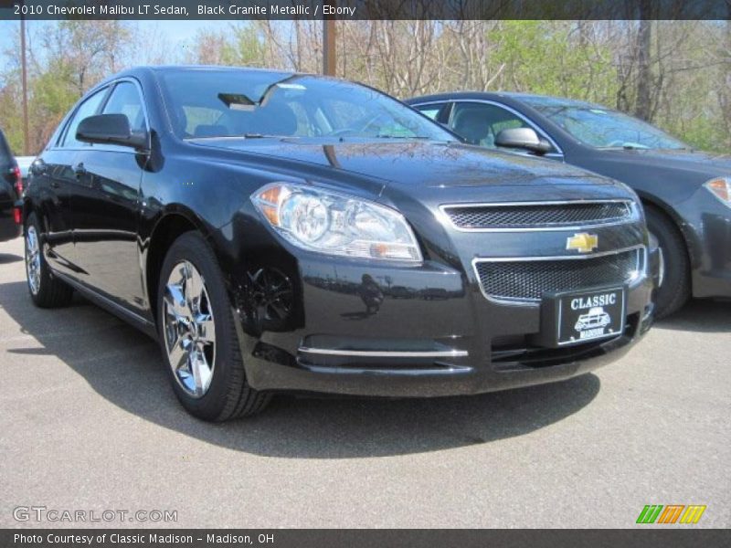 Black Granite Metallic / Ebony 2010 Chevrolet Malibu LT Sedan