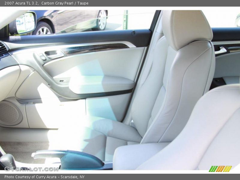 Carbon Gray Pearl / Taupe 2007 Acura TL 3.2