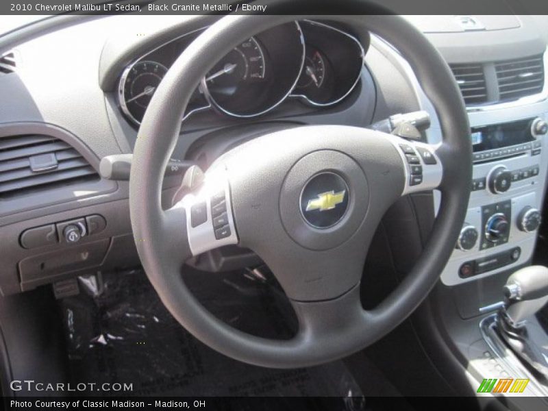 Black Granite Metallic / Ebony 2010 Chevrolet Malibu LT Sedan