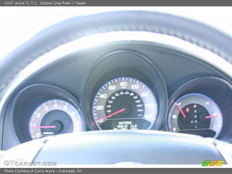 Carbon Gray Pearl / Taupe 2007 Acura TL 3.2