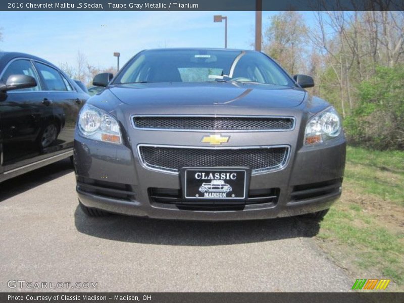 Taupe Gray Metallic / Titanium 2010 Chevrolet Malibu LS Sedan