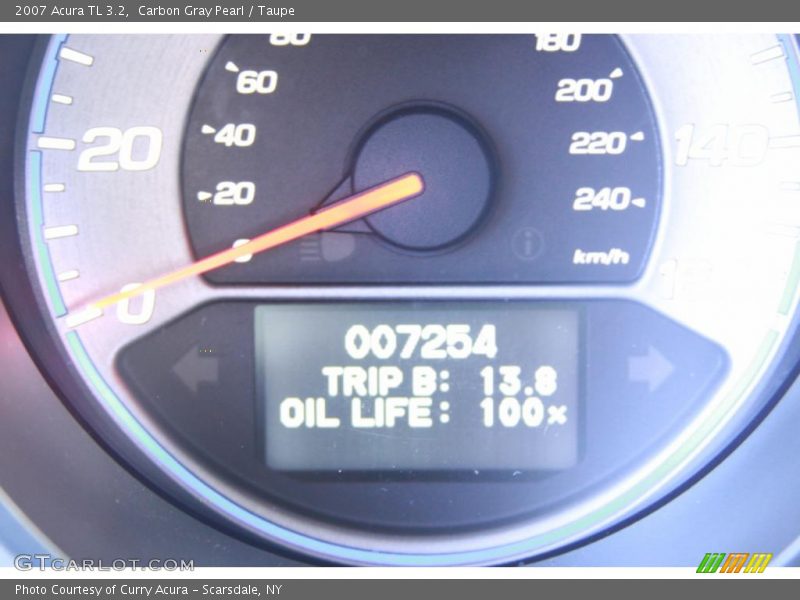 Carbon Gray Pearl / Taupe 2007 Acura TL 3.2