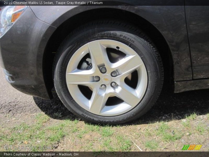 Taupe Gray Metallic / Titanium 2010 Chevrolet Malibu LS Sedan