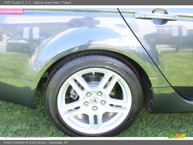 Carbon Gray Pearl / Taupe 2007 Acura TL 3.2