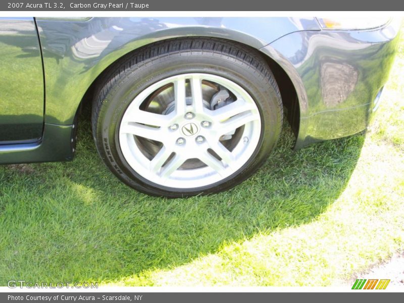 Carbon Gray Pearl / Taupe 2007 Acura TL 3.2