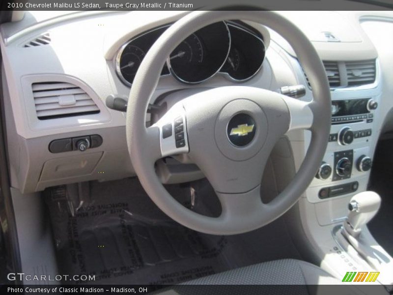 Taupe Gray Metallic / Titanium 2010 Chevrolet Malibu LS Sedan