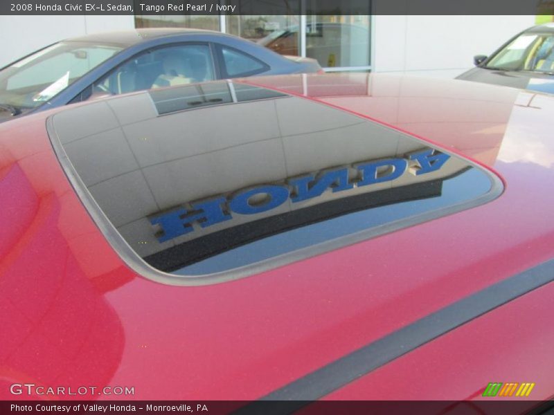 Tango Red Pearl / Ivory 2008 Honda Civic EX-L Sedan