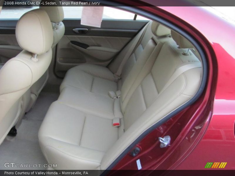 Tango Red Pearl / Ivory 2008 Honda Civic EX-L Sedan