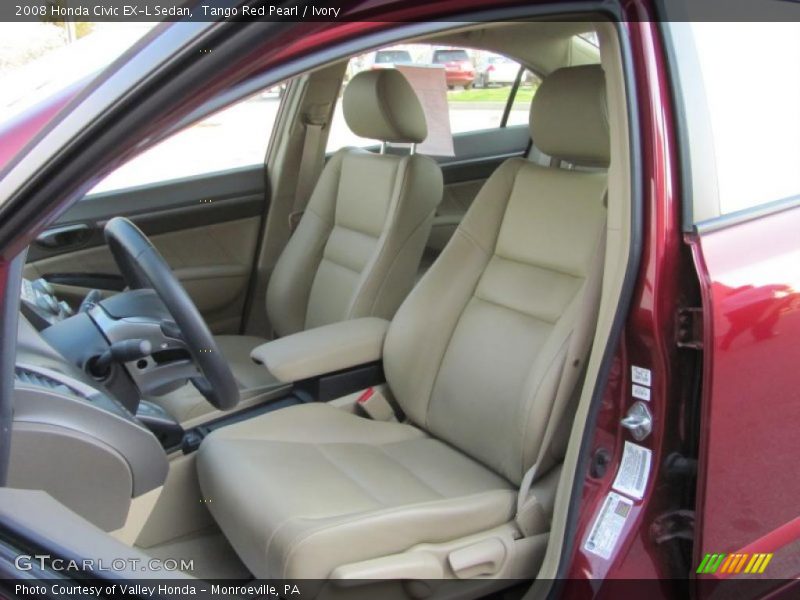 Tango Red Pearl / Ivory 2008 Honda Civic EX-L Sedan