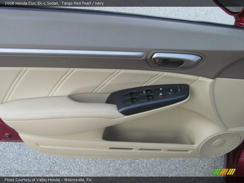 Tango Red Pearl / Ivory 2008 Honda Civic EX-L Sedan