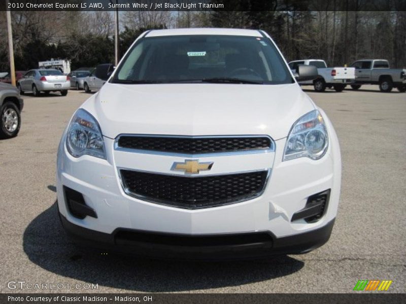 Summit White / Jet Black/Light Titanium 2010 Chevrolet Equinox LS AWD