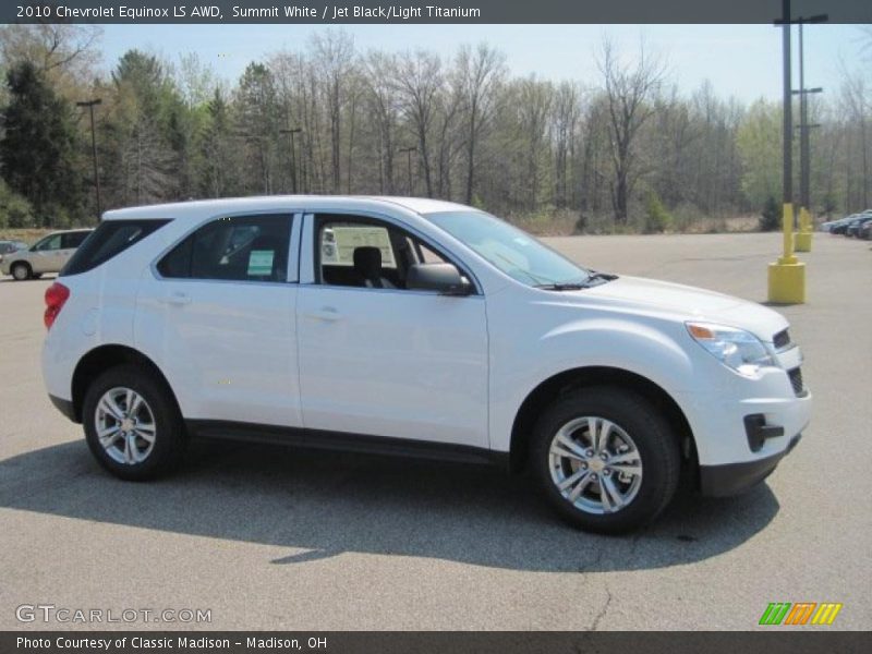 Summit White / Jet Black/Light Titanium 2010 Chevrolet Equinox LS AWD