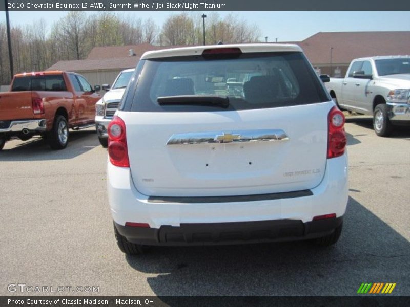 Summit White / Jet Black/Light Titanium 2010 Chevrolet Equinox LS AWD