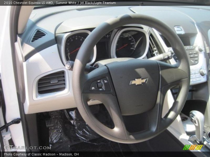 Summit White / Jet Black/Light Titanium 2010 Chevrolet Equinox LS AWD
