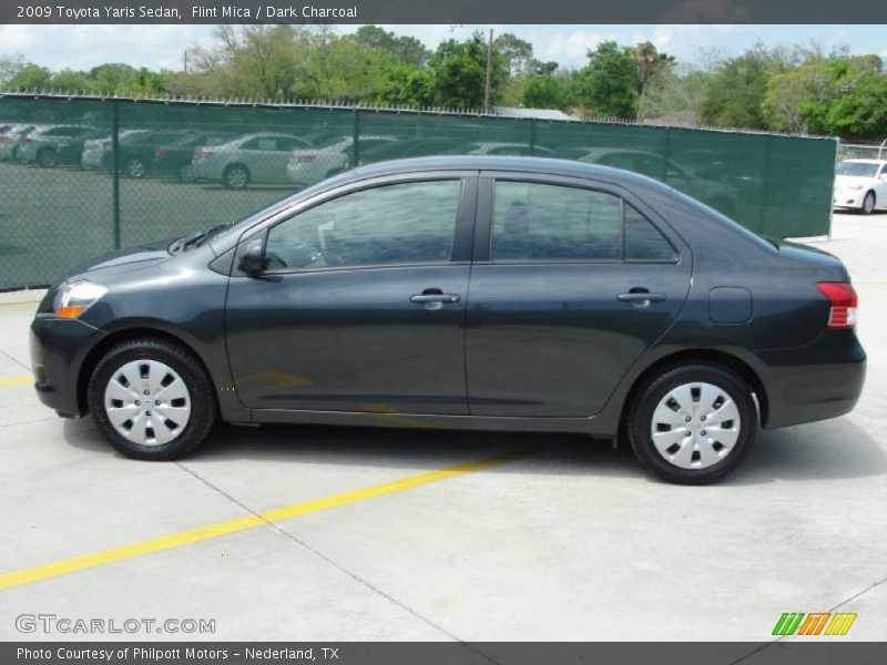 Flint Mica / Dark Charcoal 2009 Toyota Yaris Sedan