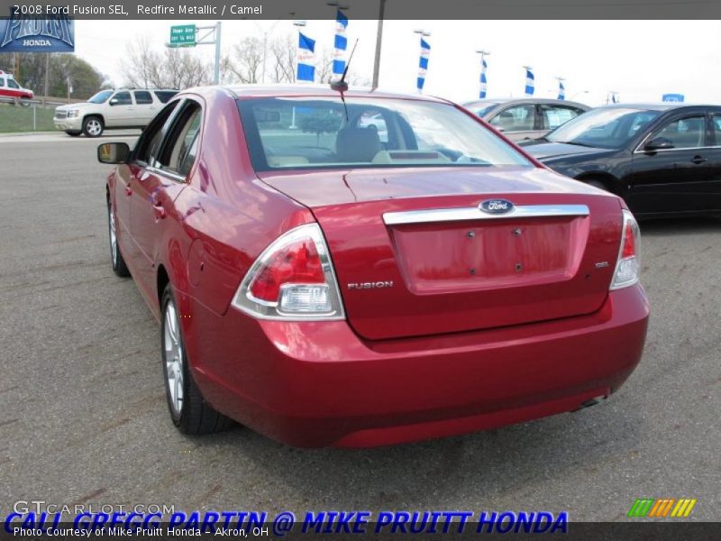 Redfire Metallic / Camel 2008 Ford Fusion SEL
