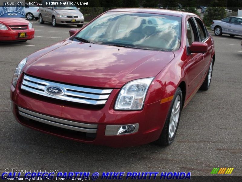 Redfire Metallic / Camel 2008 Ford Fusion SEL