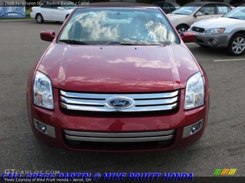 Redfire Metallic / Camel 2008 Ford Fusion SEL