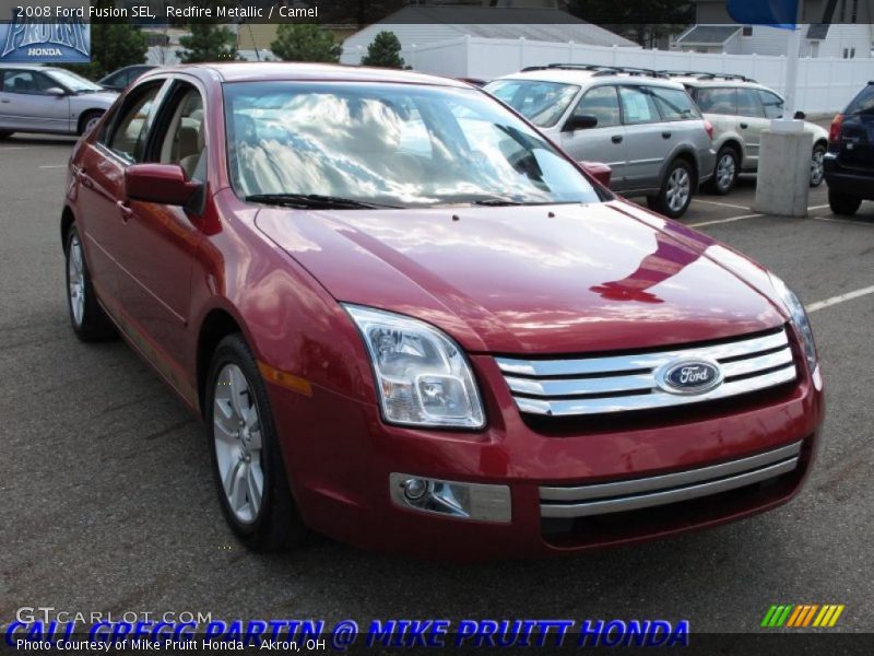 Redfire Metallic / Camel 2008 Ford Fusion SEL
