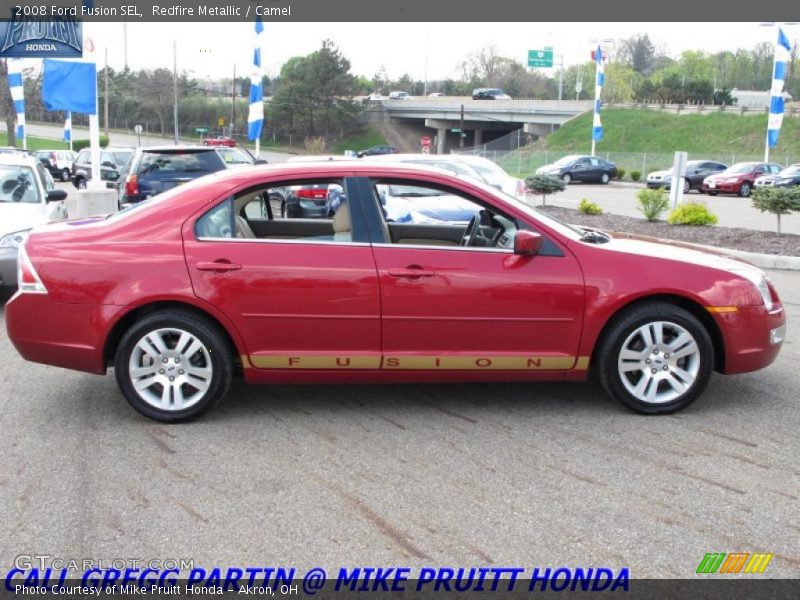Redfire Metallic / Camel 2008 Ford Fusion SEL