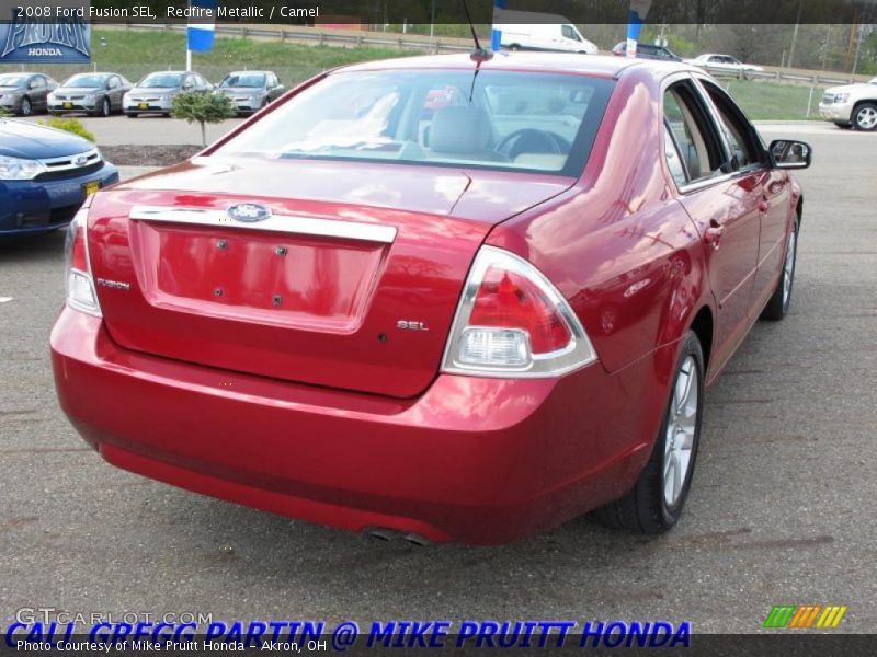 Redfire Metallic / Camel 2008 Ford Fusion SEL