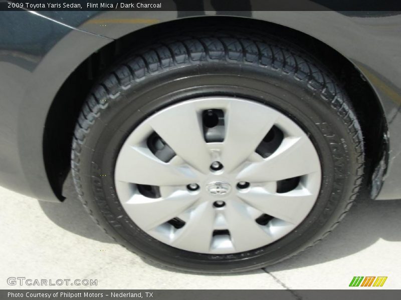 Flint Mica / Dark Charcoal 2009 Toyota Yaris Sedan