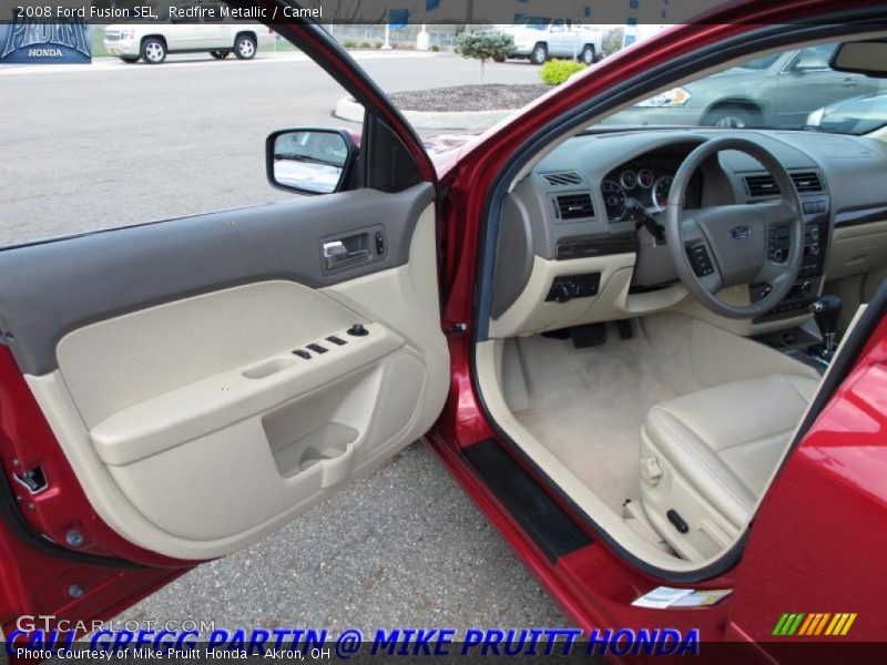 Redfire Metallic / Camel 2008 Ford Fusion SEL