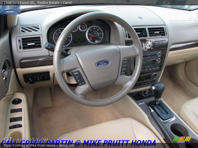 Redfire Metallic / Camel 2008 Ford Fusion SEL
