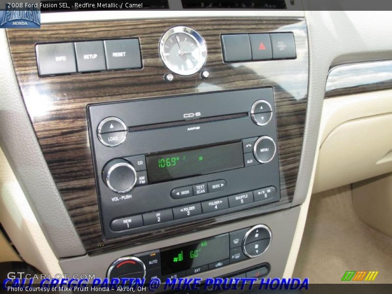 Redfire Metallic / Camel 2008 Ford Fusion SEL